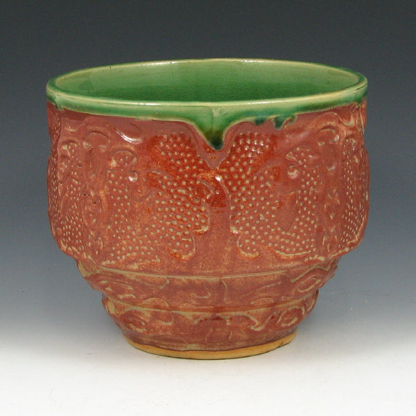 Appraisal: Hull Early Stoneware - Jardiniere - Mint Early Stoneware jardiniere