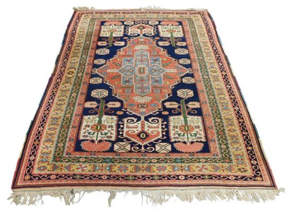 Appraisal: RUG Modern Caucasian style Kazak ' x ' hand-made wool