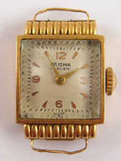 Appraisal: A lady's carat gold wrist watch Swiss hallmarks the movement