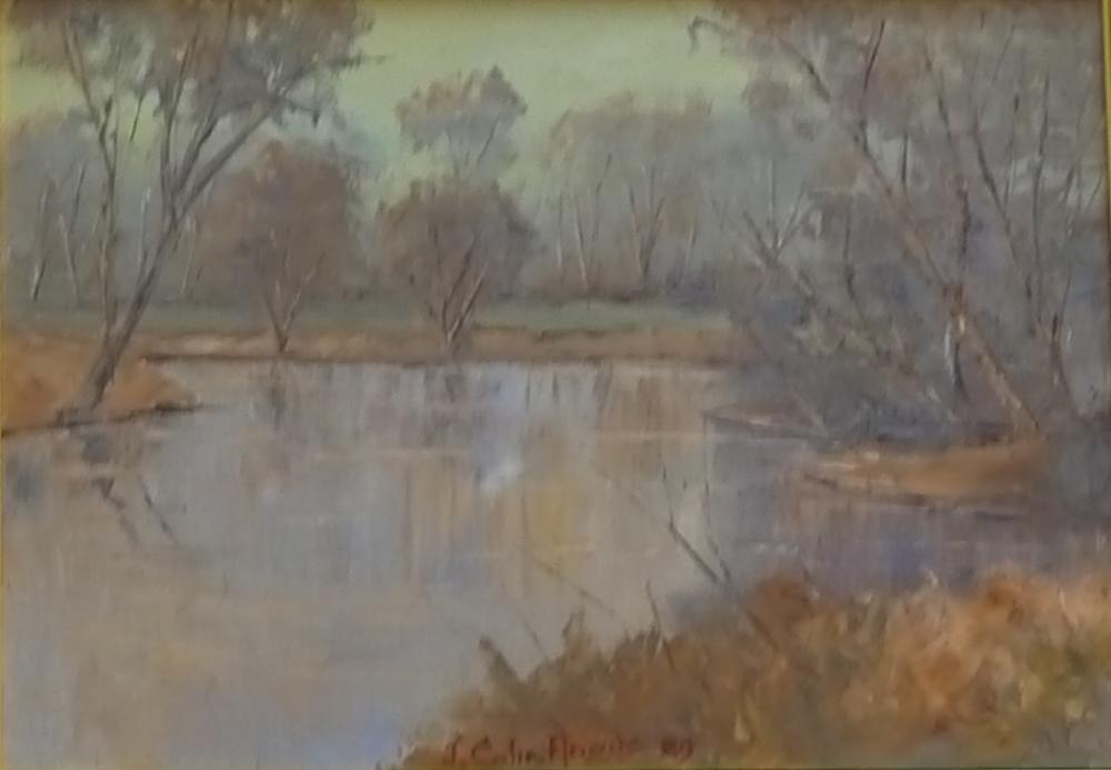 Appraisal: J COLIN ANGUS MURRAY BILLABONG OIL ON CANVAS BOARD X