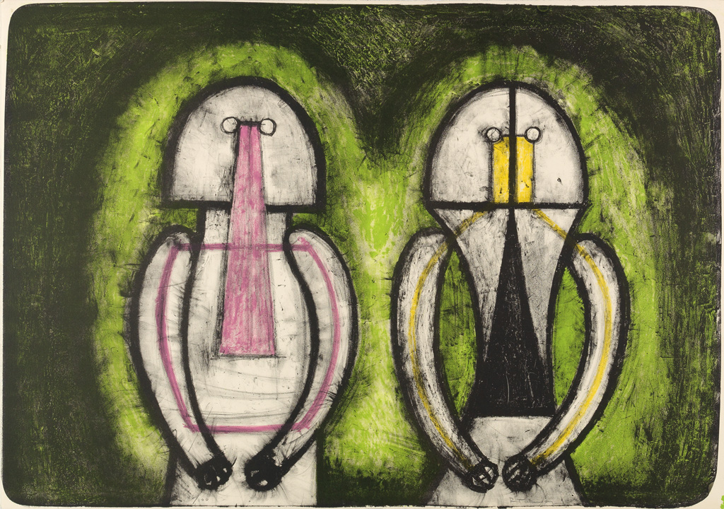 Appraisal: RUFINO TAMAYO Dos Personajes Color lithograph x mm x inches