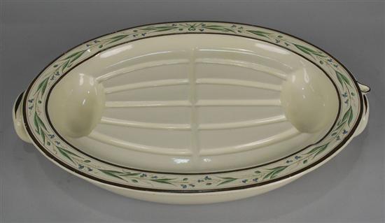 Appraisal: WEDGWOOD WELL AND TREE WARMING PLATTER th century Platter stamped