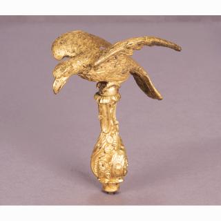 Appraisal: A Bronze Ormolu Eagle Finial th Century A Bronze Ormolu