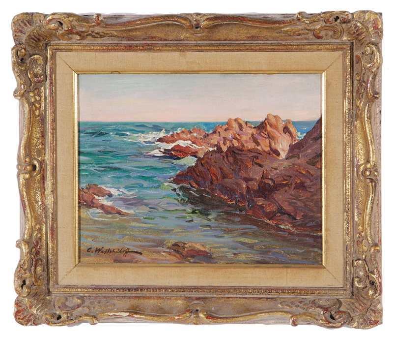 Appraisal: Constantin Westchiloff American Russian - ROCKY COASTLINE oil on Masonite