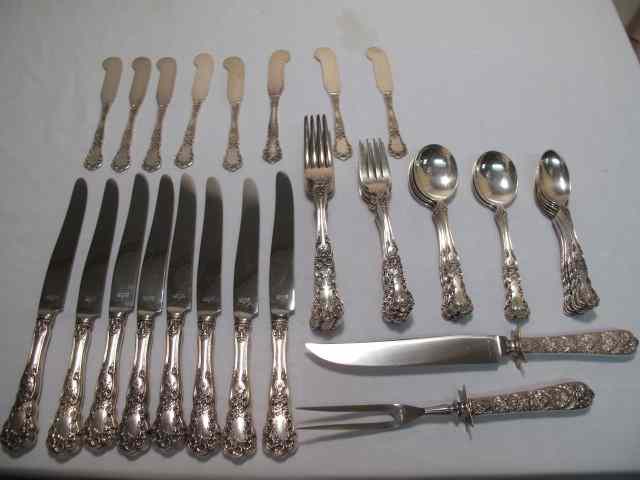 Appraisal: Set of Gorham Sterling Silver flatware Includes total pieces Floral