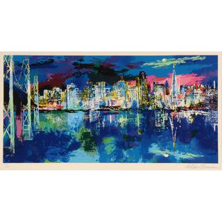 Appraisal: Leroy Neiman San Francisco by Night serigraph LEROY NEIMAN American