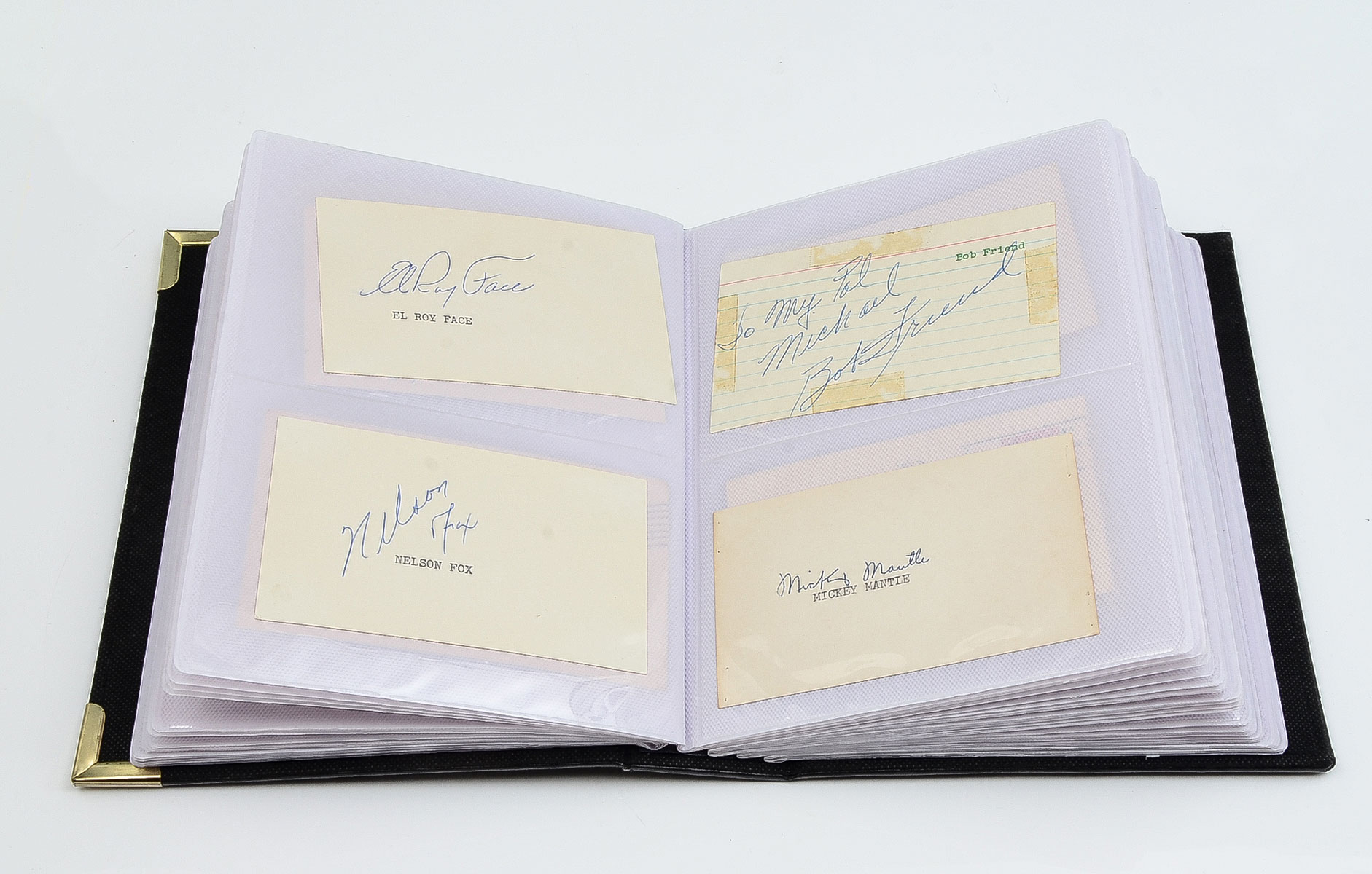 Appraisal: LARGE MAJOR LEAGUE BASEBALL AUTOGRAPH COLLECTION To include Warren Spahn