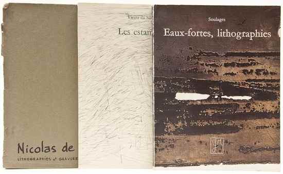 Appraisal: Pierre Soulages b Eaux-fortes lithographies - the book Eaux-fortes lithographies