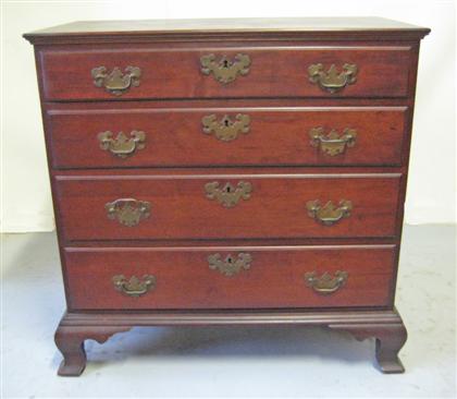 Appraisal: Chippendale mahogany chest of drawers th century The rectangular molded