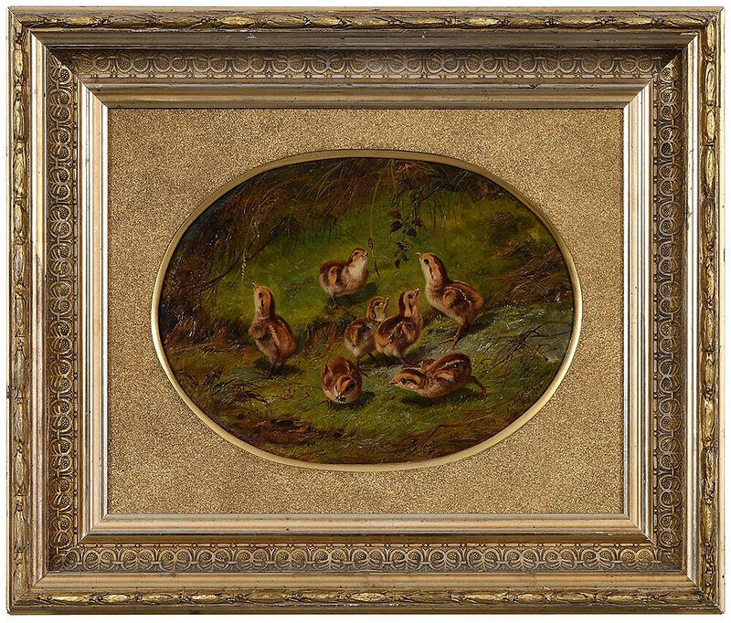 Appraisal: Arthur Fitzwilliam Tait New York England - Young Quail signed