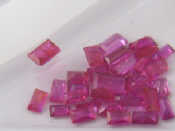 Appraisal: A quantity of loose polished rubies approx carats total one