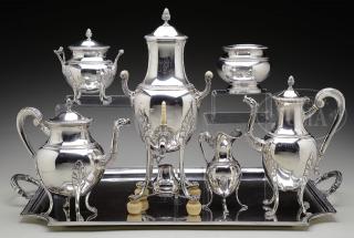 Appraisal: IMPRESSIVE STERLING SILVER TEA AND COFFEE SERVICE BY TETARD FRERES