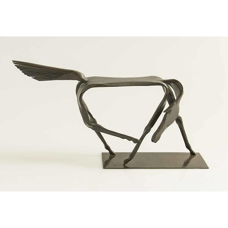 Appraisal: Jack Miller Horse Sculpture Contemporary stylized bronze horse sculpture composed