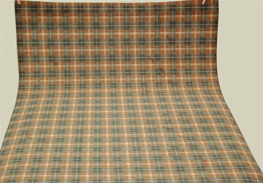 Appraisal: MILLIKEN BROADLOOM RUG having a plaid pattern in green and