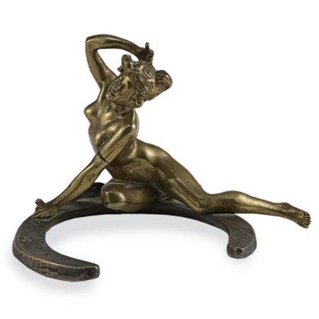 Appraisal: Art Nouveau Gilt-Bronze Desk Weight Estimate -