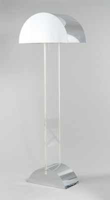 Appraisal: A George Kovacs Lucite and Aluminum Floor Lamp The polished