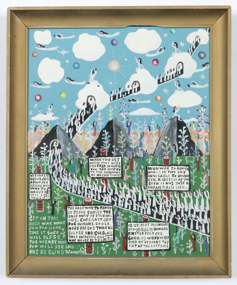 Appraisal: Howard Finster - Highway to Heaven Howard Finster American -