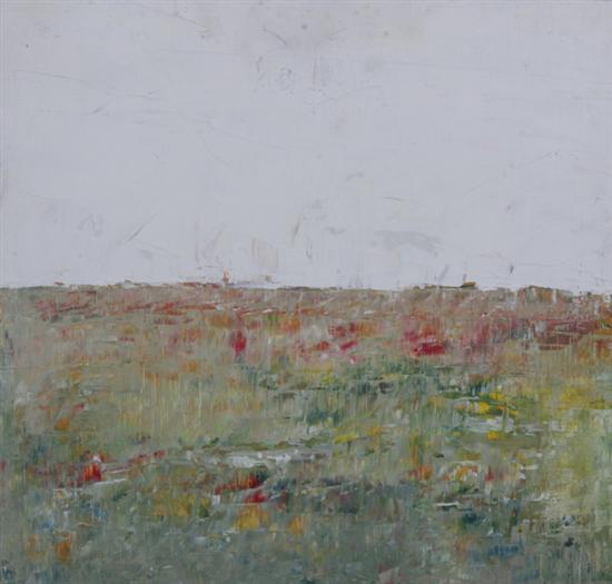 Appraisal: ALEX DE BOECK American th century RED LANDSCAPE signed and