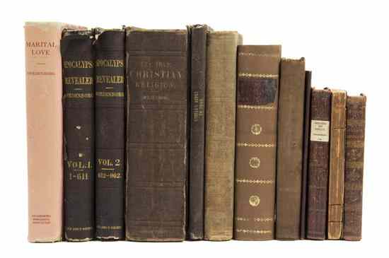 Appraisal: RELIGION SWEDENBORG EMMANUEL A group of books by or related