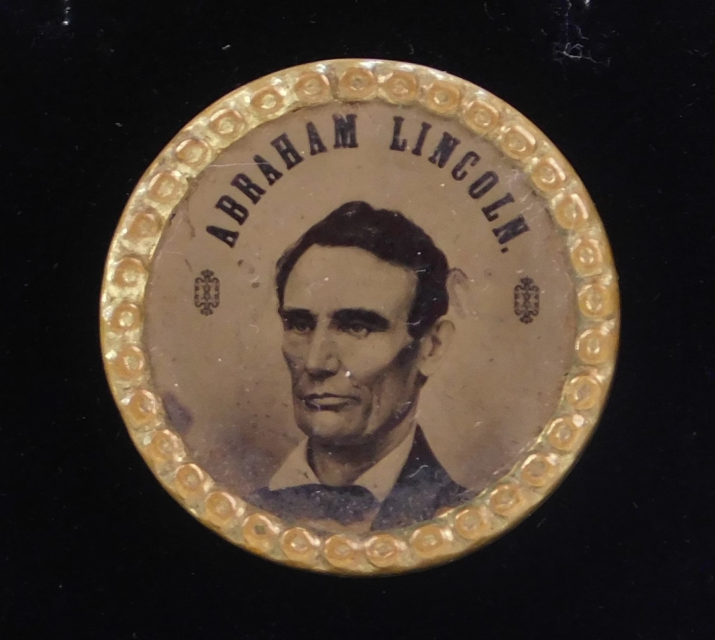 Appraisal: ABRAHAM LINCOLN POLITICAL CAMPAIGN FERROTYPE United States C Reading Abraham