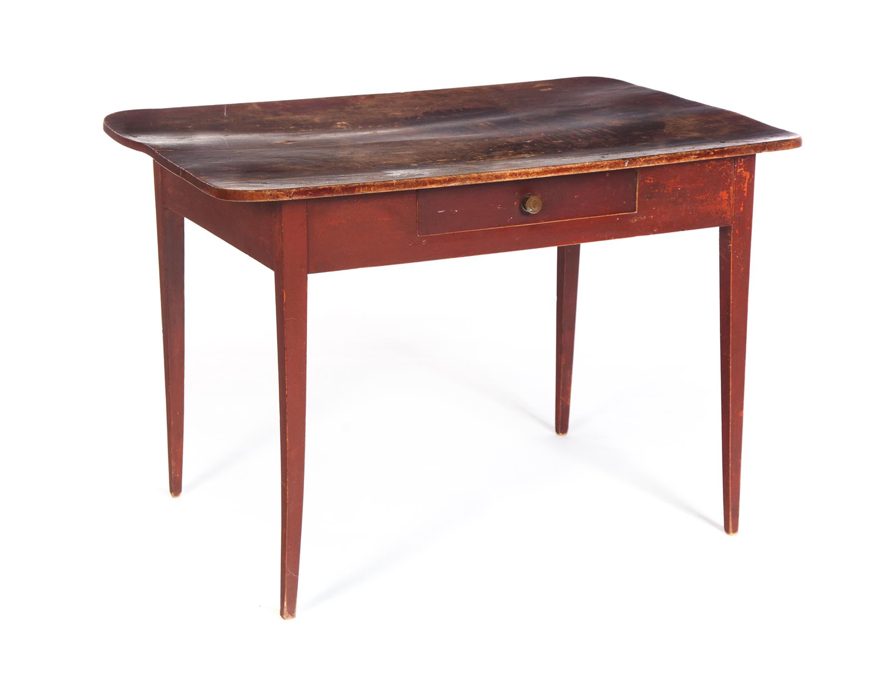 Appraisal: AMERICAN COUNTRY HEPPLEWHITE TABLE First quarter- th century pine One-board