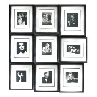 Appraisal: George Hurrell Lot of Photographs Tenen framed silver prints by