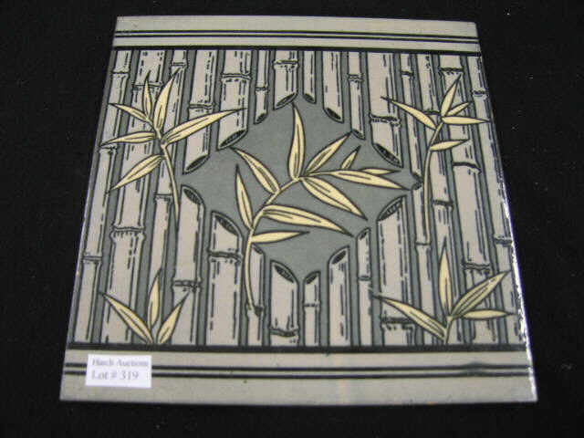 Appraisal: Minton Pottery Tile bamboo decor