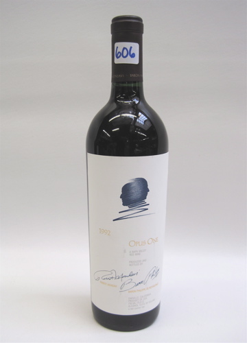 Appraisal: SINGLE BOTTLE OF OPUS ONE Opus One Winery Oakville California