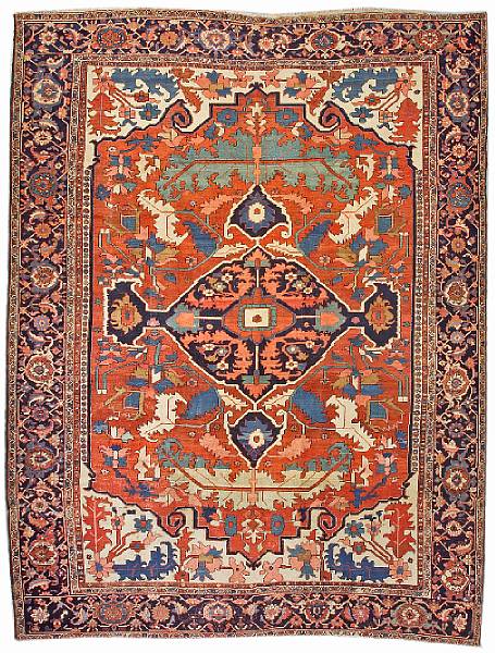 Appraisal: A Serapi carpet Northwest Persia size approximately ft in x