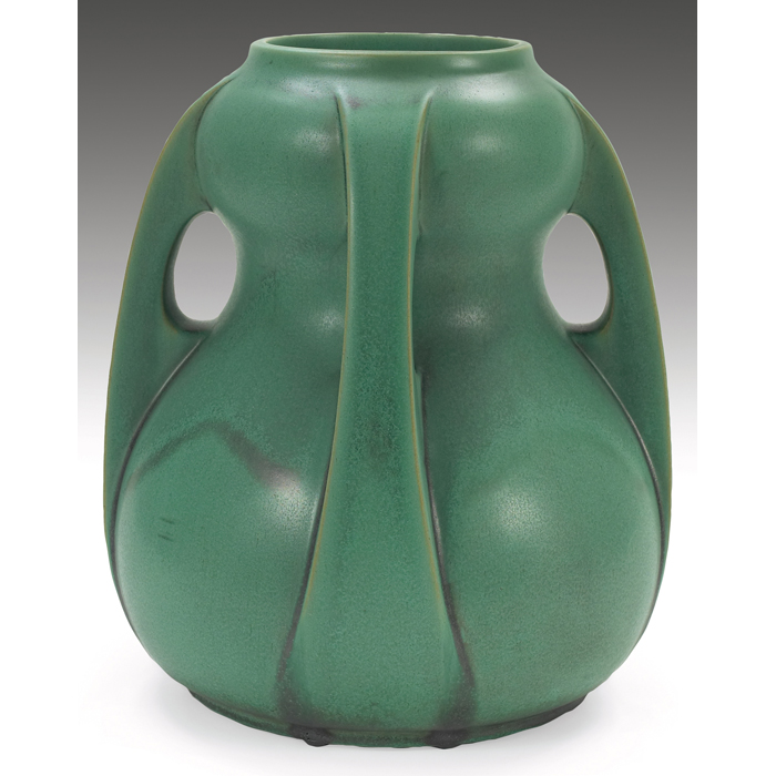 Appraisal: Teco vase shape A designed by W B Mundie double