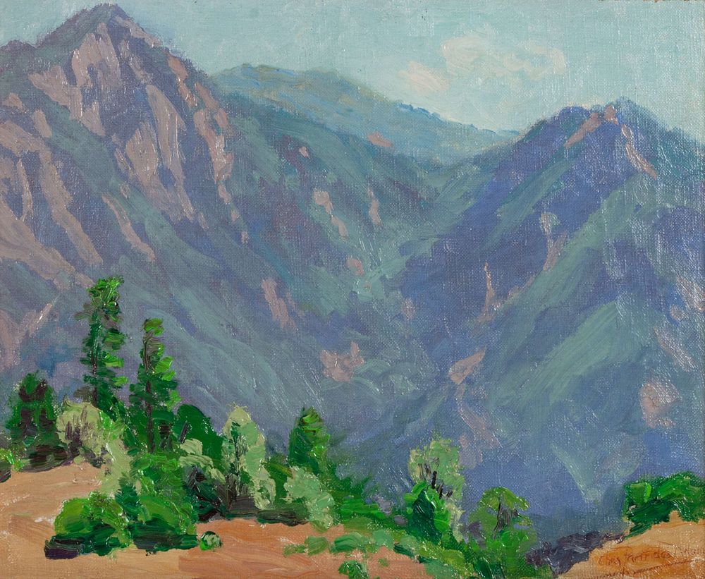 Appraisal: Charles Partridge Adams American - Santa Barbara Mountains Charles Partridge