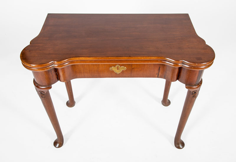 Appraisal: GEORGE II STYLE MAHOGANY GAMES TABLE x x in Estimate