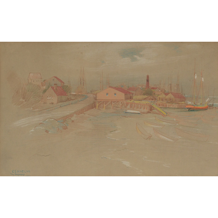 Appraisal: Charles Salis Kaelin American - The Ancharage East Gloucester pastel