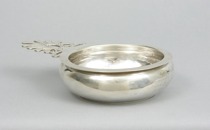 Appraisal: Gorham Sterling Porringer English circa Pierced keyhole handle in the