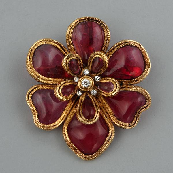 Appraisal: Property from a Boston Collector the paste and metal brooch-pendant