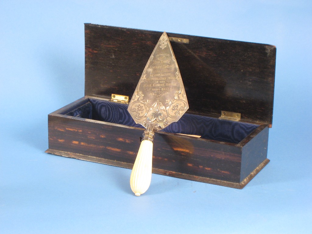 Appraisal: A Victorian Presentation Trowel given for cutting the first sod