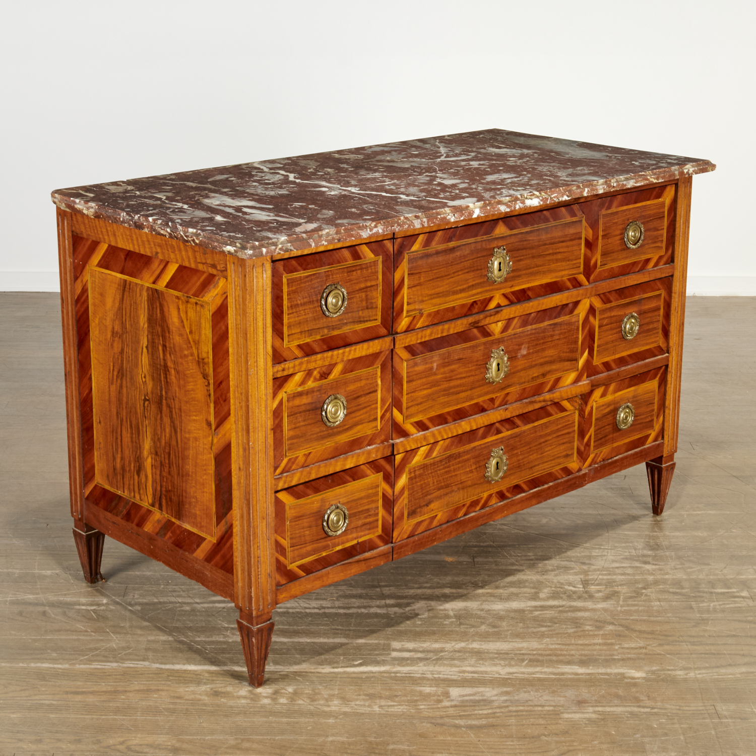 Appraisal: NORTH ITALIAN NEOCLASSIC PARQUETRY COMMODE th th c old rectangular