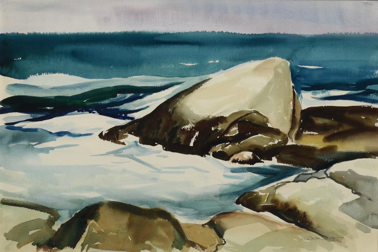 Appraisal: G Ralph Smith American PA - watercolor Andrew's Point Rockport