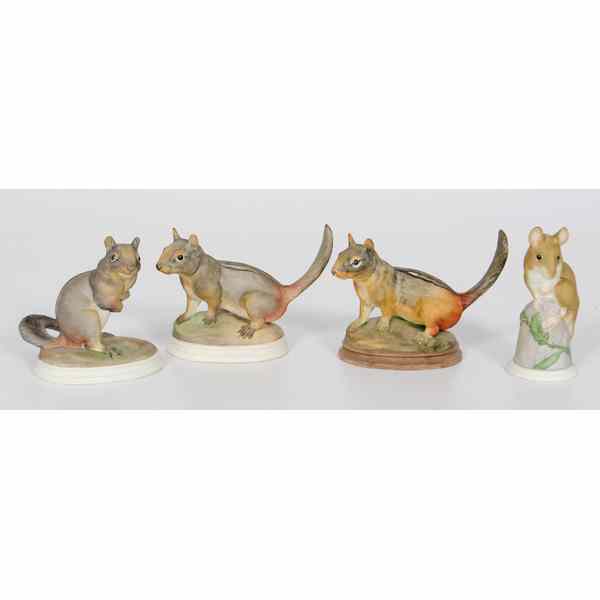 Appraisal: Boehm Animal Figures American th century Four Boehm animal figures