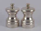 Appraisal: A pair of modern hallmarked silver salt and pepper mills