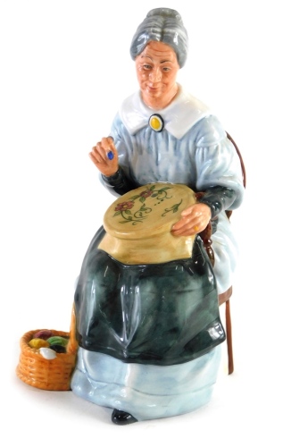 Appraisal: A Royal Doulton figure Embroidering HN printed marks beneath cm