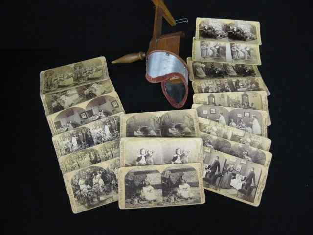 Appraisal: Victorian Stereoptic Viewerwith cards