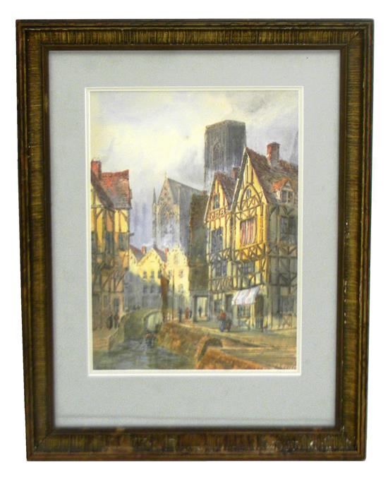 Appraisal: Edward Nevil British th th C Dordrecht watercolor on paper