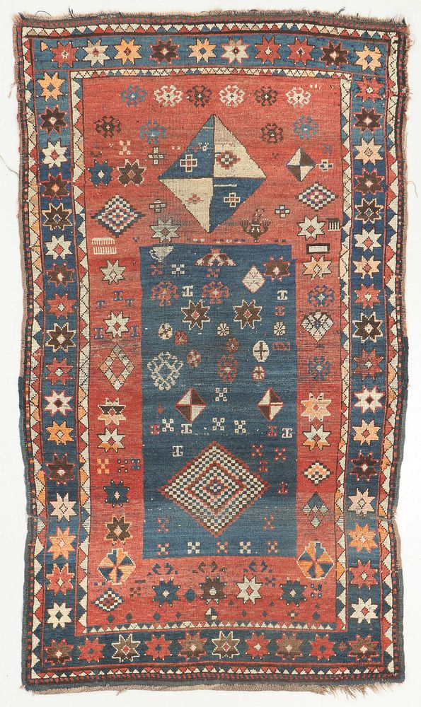 Appraisal: Antique Kazak Rug Caucasus ' '' x ' '' Antique