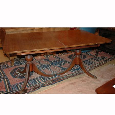 Appraisal: Regency Style Mahogany Dining Table Estimate -