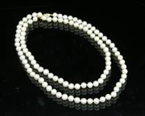 Appraisal: Cultured Pearl Necklace Strand of fresh water pearls with a