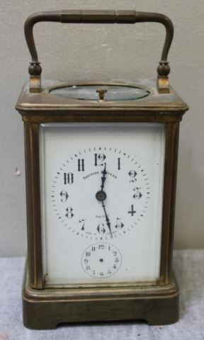 Appraisal: Theodore Starr Repeater Carriage ClockFrom a Pelham Manor NY estate