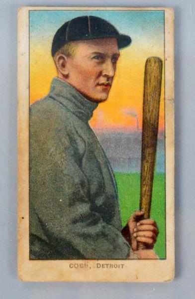 Appraisal: - T No Ty Cobb Baseball Card Bat off shoulder