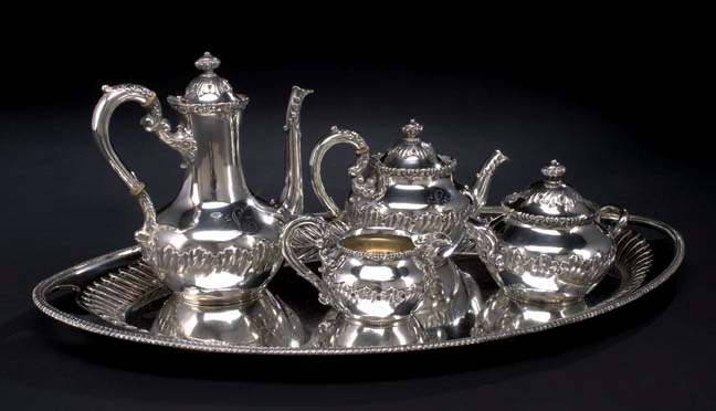 Appraisal: American Four-Piece Sterling Silver Coffee and Tea Set by Dominick