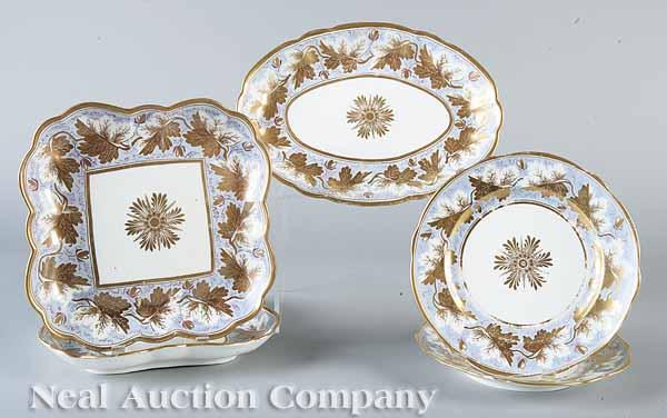 Appraisal: A Group of English Regency Porcelain Serving Pieces c light